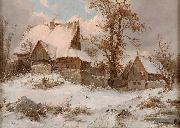 Karl Julius von Leypold, Dorfansicht im Winter